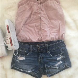 American Eagle Outfitters denim distressed shorts